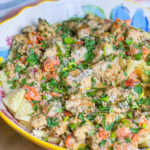 If you're looking for a dinner that feels a little fancy but is secretly easy and totally family-friendly, this Creamy Bruschetta Chicken Pasta is it. Juicy, seasoned chicken is tossed with tender pasta in a rich, parmesan cream sauce a with a fresh marinated tomatoes that add just the right pop of brightness.