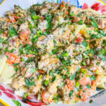 If you're looking for a dinner that feels a little fancy but is secretly easy and totally family-friendly, this Creamy Bruschetta Chicken Pasta is it. Juicy, seasoned chicken is tossed with tender pasta in a rich, parmesan cream sauce a with a fresh marinated tomatoes that add just the right pop of brightness.
