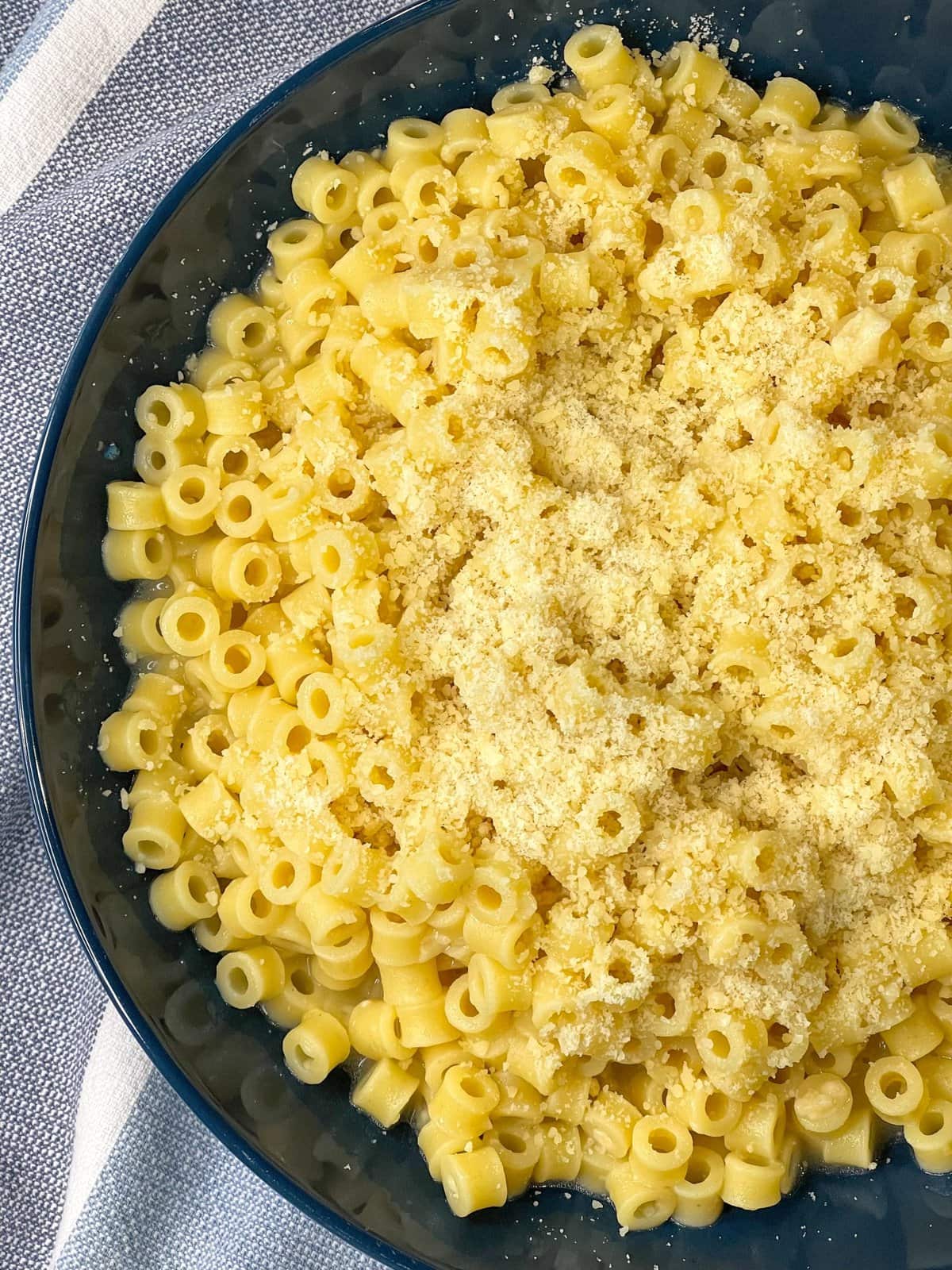 buttered bowtie noodles