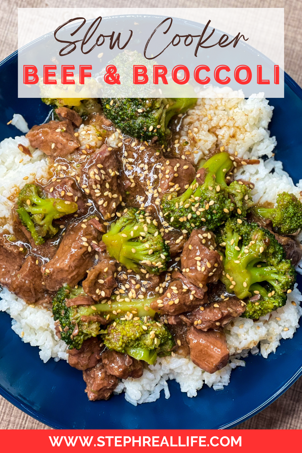 Slow Cooker Beef and Broccoli - - Steph's Real Life
