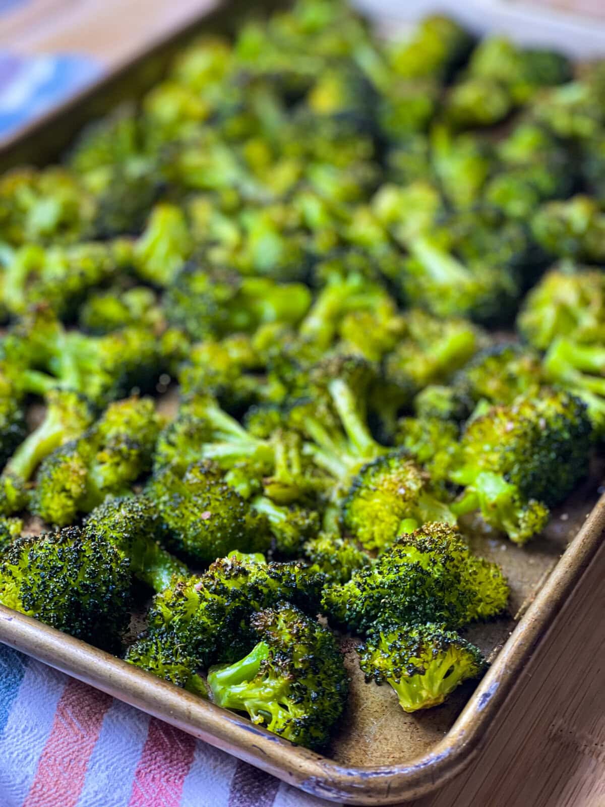 oven roasted broccoli florets