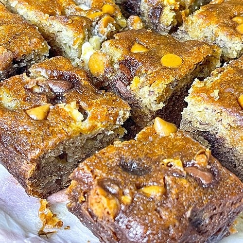 recipe for banana bread cookie bars