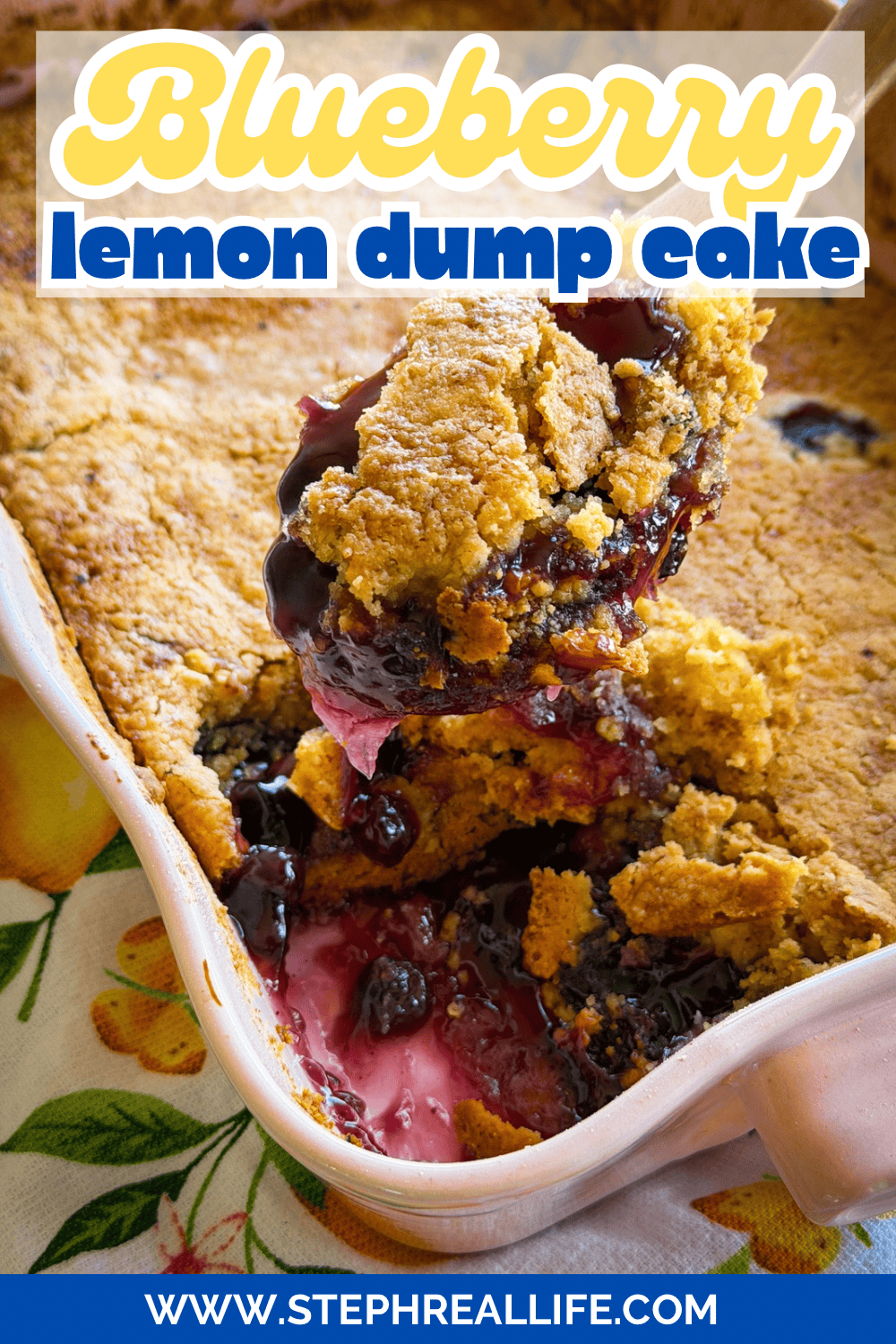 Blueberry Lemon Dump Cake - Dessert Recipes